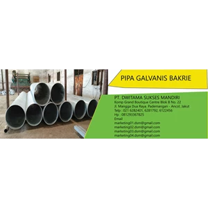 Pipa Galvanis Bakrie SNI Medium 3/4 Inch - 36 Inch