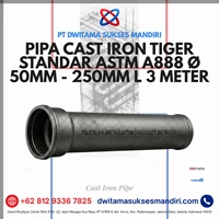 Tiger Cast Iron Pipe ASTM A888 Standard Size 50mm - 250mm