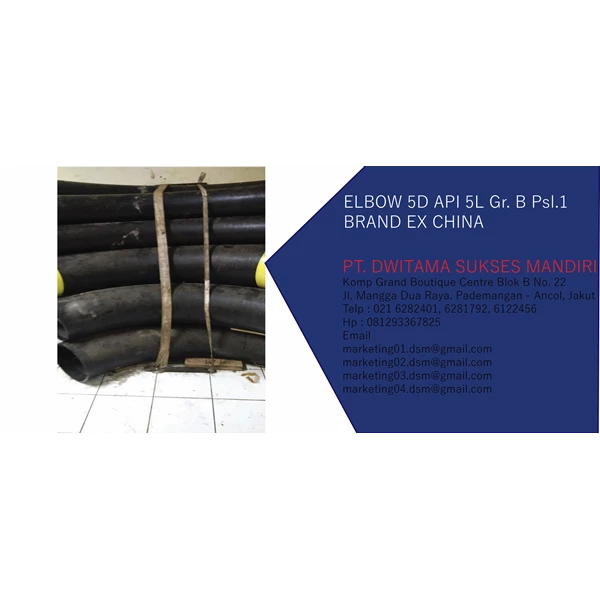 Pipa Bend Hot Induction 5D API 5L Gr. B Pantech Steel